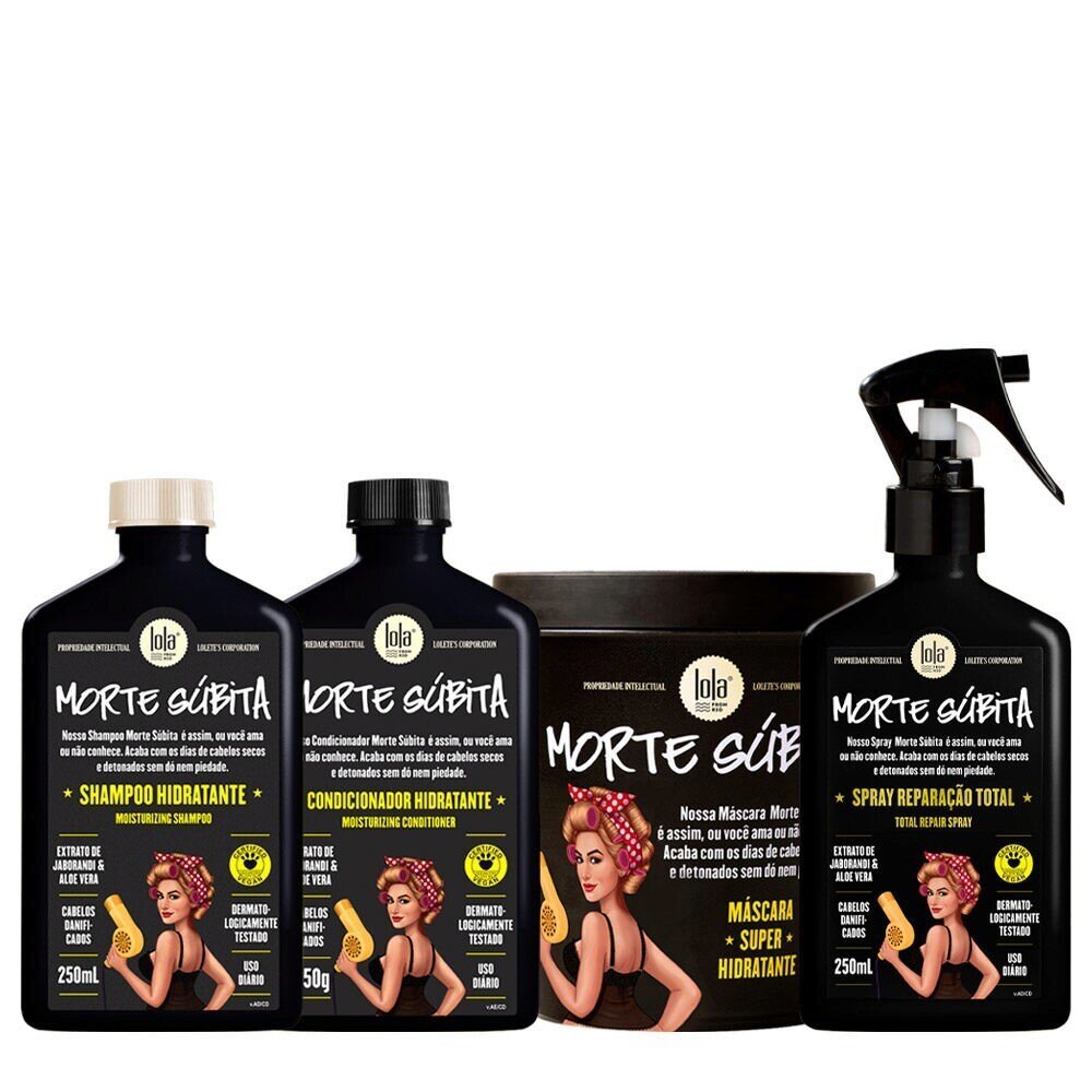 LOLA COSMETICS Morte Súbita Pack Shampoo, Conditioner, Mask y Spray