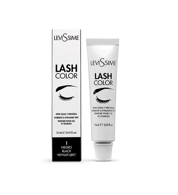 LEVISSIME Lash Color Tinte Cejas y Pestañas 1 NEGRO 15ml