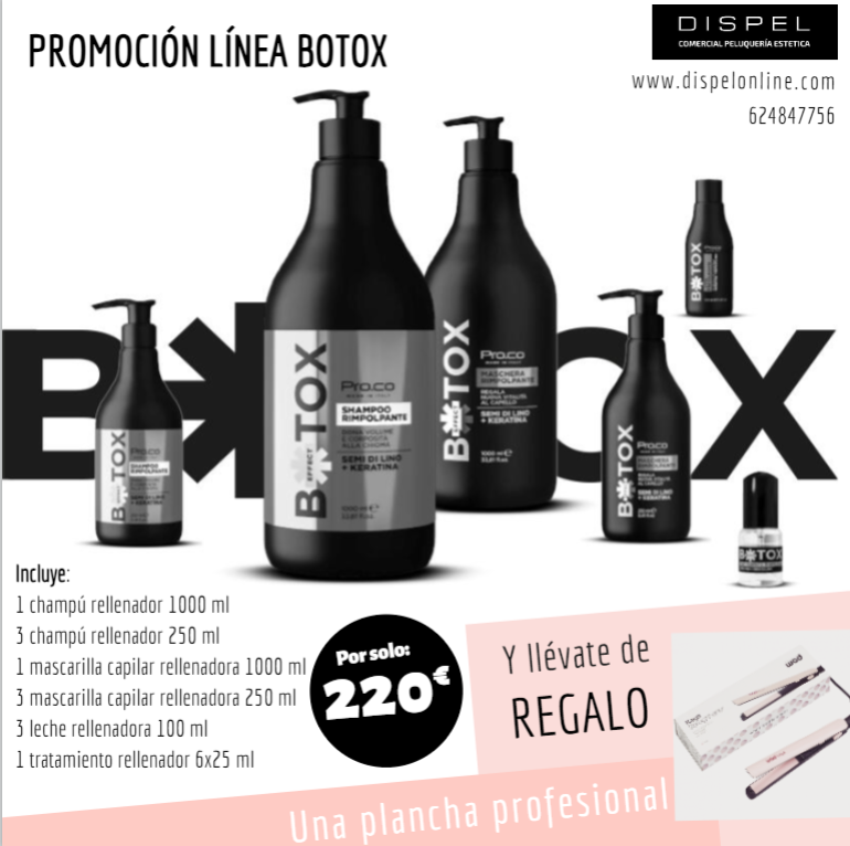 Proco Promoción Efecto Botox - REGALO plancha profesional